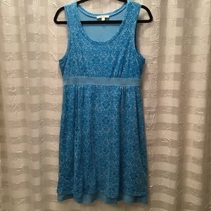 Cambridge Dry Goods Tie Back Burnout Dress, Size L